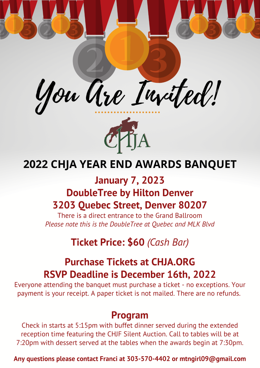 2022 CHJA Year End Awards Banquet