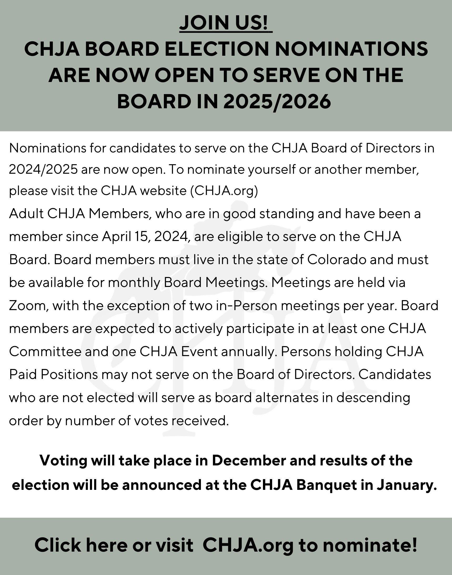 Board Nominations