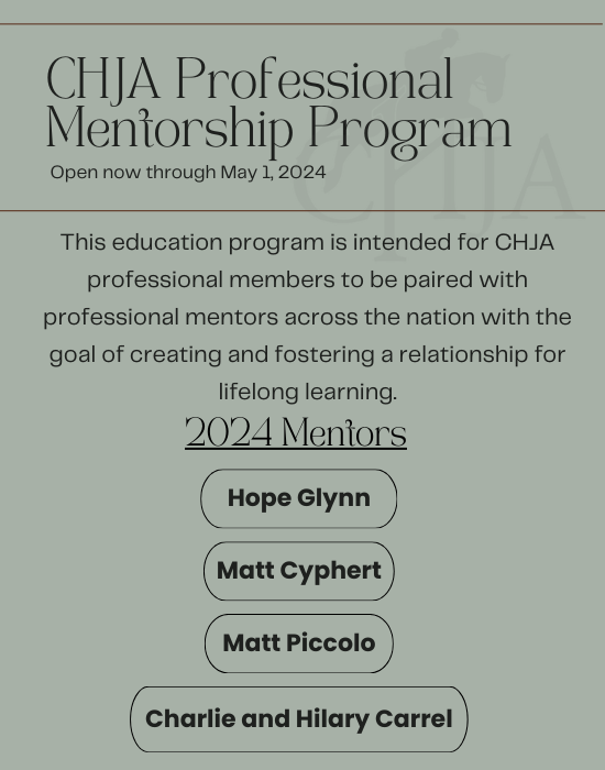 CHJA Professional Mentorship Program