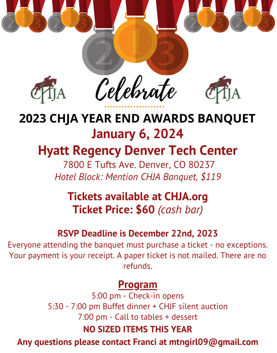 2023 CHJA Year End Awards Banquet January 6, 2024