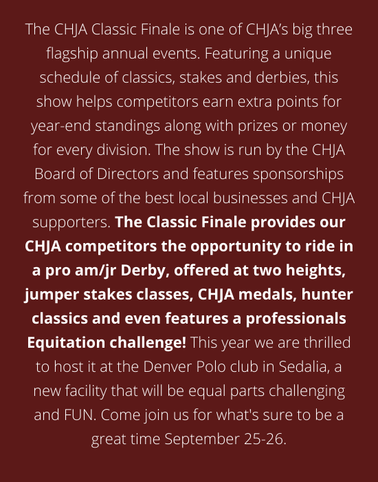 CHJA Classic Finale Description