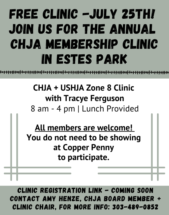 Free CHJA Member Clinic July 25