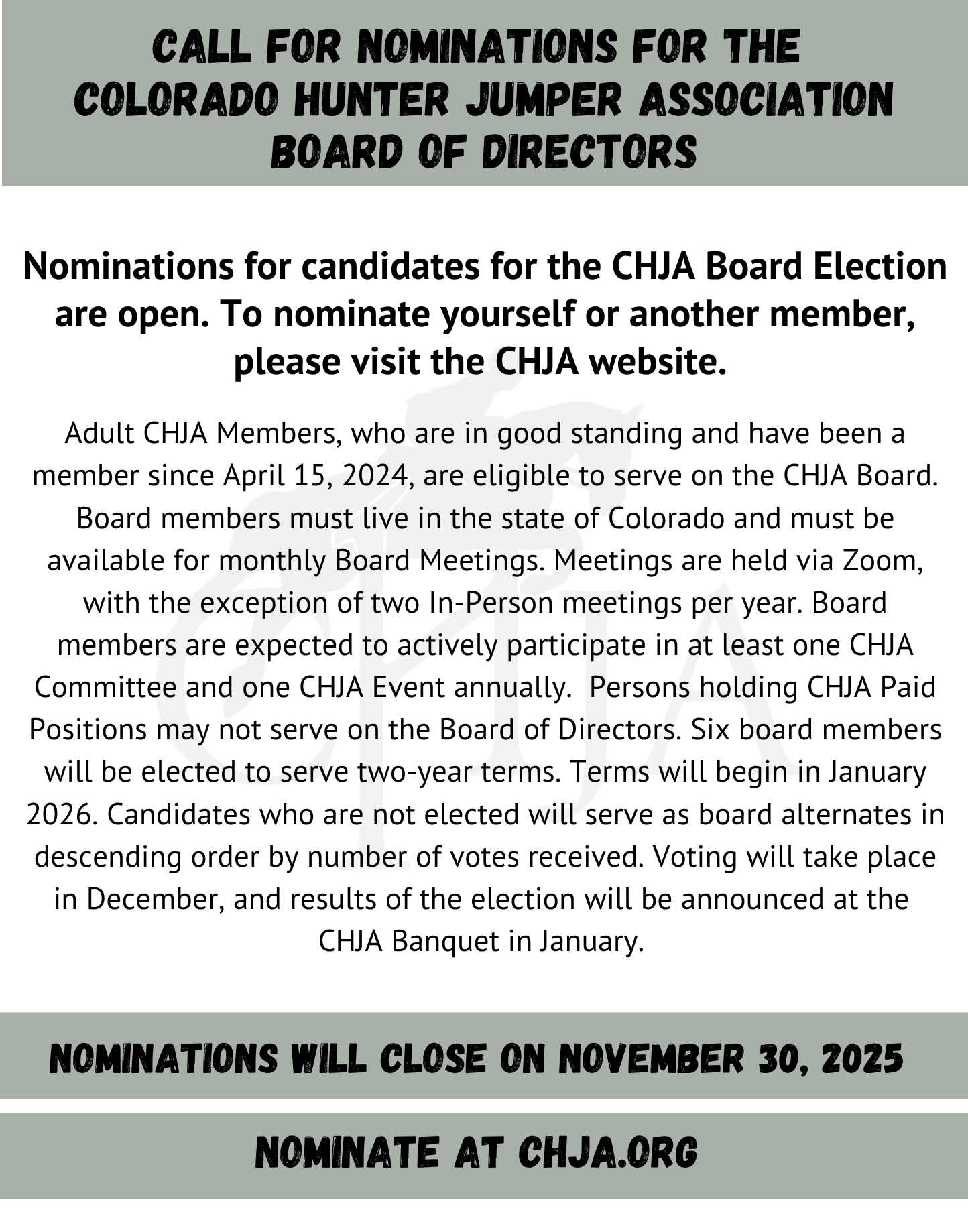 CHJA Board Nominations