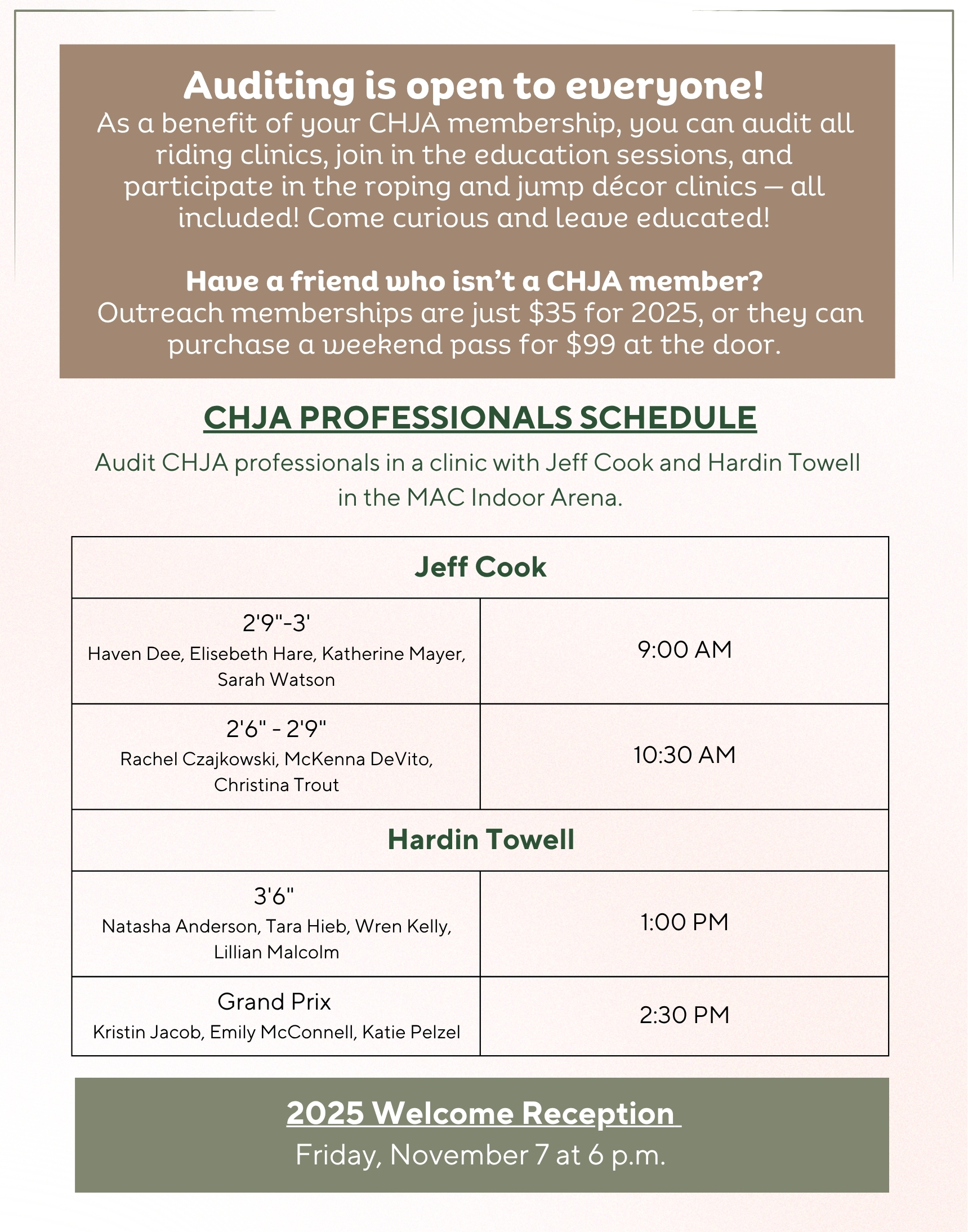 Auditing is open to everyone!