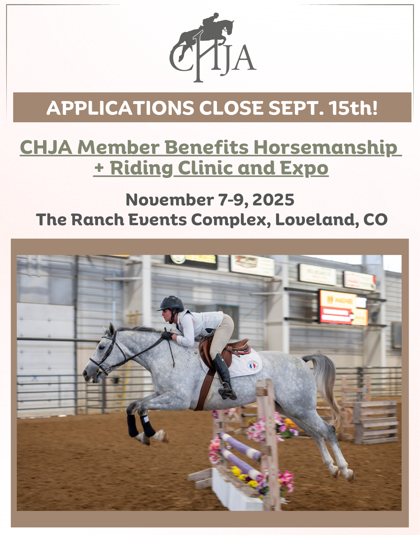 CHJA Member Benefits Horsemanship and Riding Clinic and Expo
