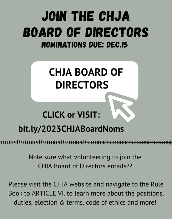 Join the CHJA Board of Directors