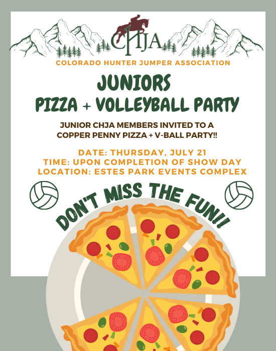 Juniors Pizza and Volleyball Party