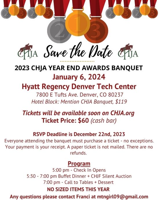 Save the Date! Year End Award Banquet